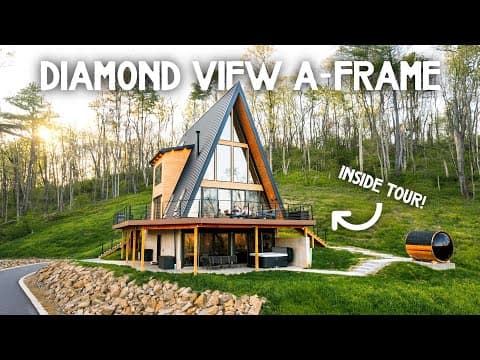 4 STORY A-frame w/ Stargazing Bedroom! // Full Inside Look!