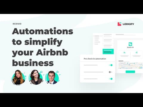 Automations to simplify your Airbnb business 🚀 | Lodgify X Turno | Webinar