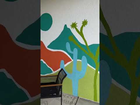 Exterior accent wall in our Tiny Home Airbnb (instagrammable!)