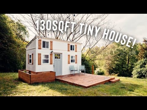 130 SQFT Tiny House Tour! | Full Airbnb Tiny Home Tour!