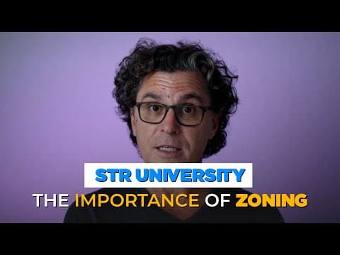 Airbnb Hosts: Why zoning is important for your STR investment.