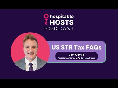US STR Tax FAQs with Anderson Advisors by Hospitable Hosts
