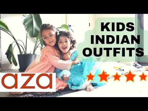 Kids Indian Clothes in the US | Try-on Haul from Aza