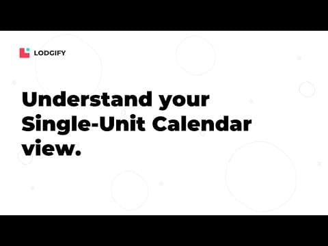 Calendar: Single-Unit View - Quick Tutorial