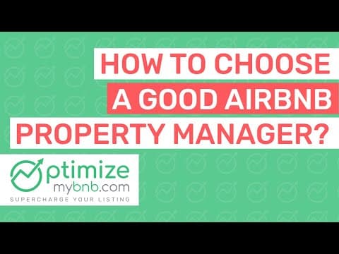 How To Choose A GOOD Airbnb Property Manager or Cleaner