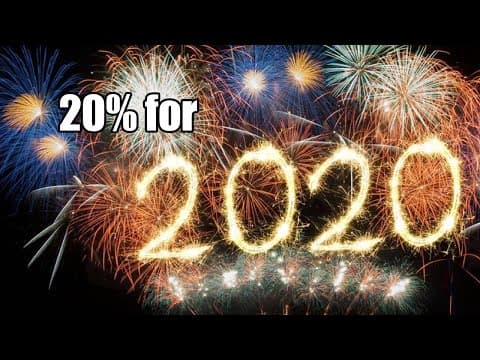 20 percent for 2020