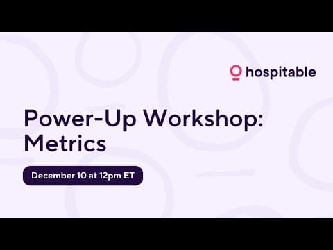 Power-Up Workshop: Metrics