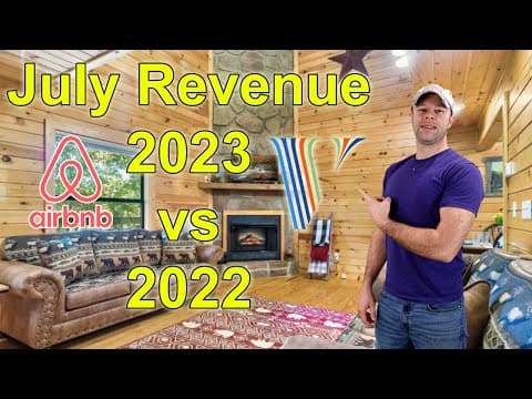 Airbnb Revenue/Net Income July 2023 vs July 2022 and July 2021!