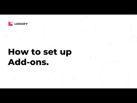 RENTAL SETUP - How to set up an Add-on