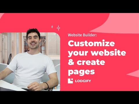 Lodgify's Website Builder | How to customize your website & create pages ✍🏼