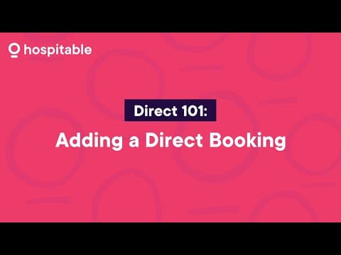 Hospitable Direct 101: Adding a Direct Booking
