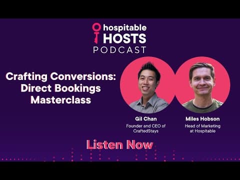 Crafting Conversions: Direct Booking Masterclass with CraftedStays by Hospitable Hosts
