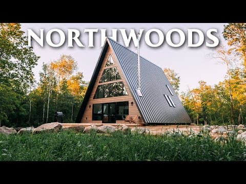 Spacious A-Frame in the Forest! // Northwoods A-frame Tour!