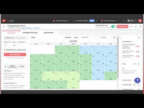 How to sync prices and availability in the Pricing Calendar?