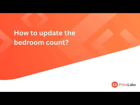 How to update the bedroom count?