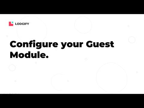 Property Management - Set up your Guest Module