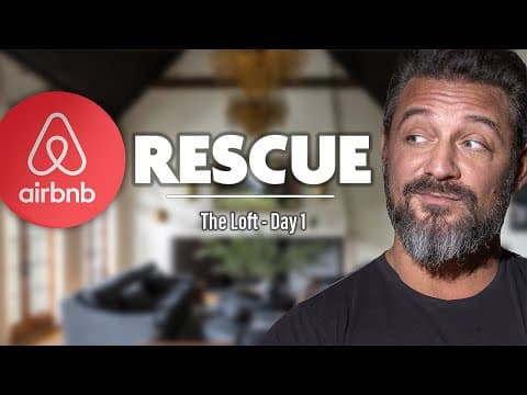 This Airbnb Host QUIT. I'm Taking over. Airbnb Rescue: The Loft Day 1