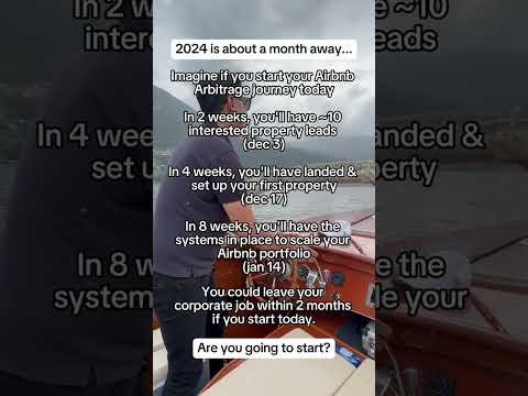 2024 is about a month away! Imagine if you start your airbnb arbitrage journey today. #shorts