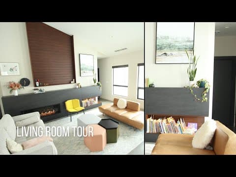 MODERN LIVING ROOM Tour | How to create a functional family space