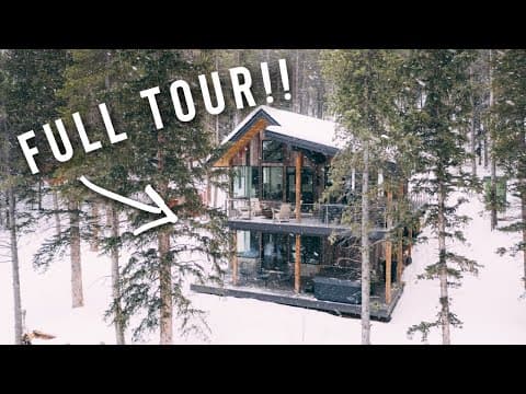 my LUXURIOUS HOME IN THE SNOWY MOUNTAINS FULL AIRBNB TOUR! | (incredible scenery)