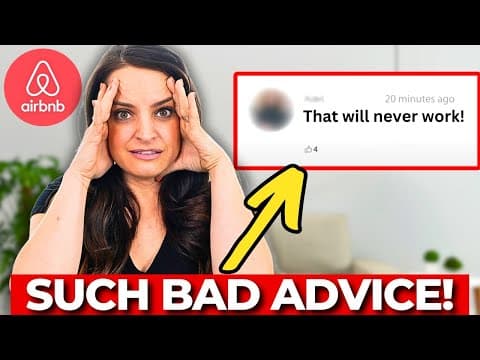 Reacting to Terrible Airbnb Advice from YouTube Comments