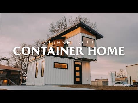 3 20ft Shipping Container Tiny House // Shipping Container Home Tour Airbnb!