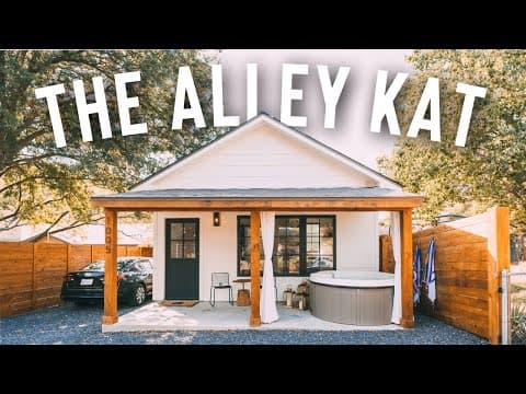 Beautiful Backyard Tiny House Tour! | The Alley Kat (GIVEWAY)