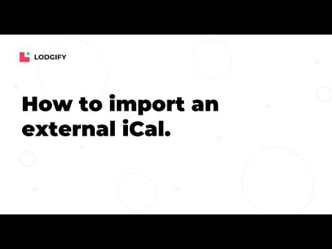 CONNECTIVITY GUIDE - How to import an external iCal