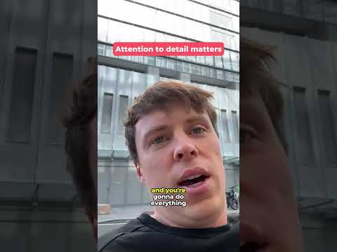 Having attention to detail will make you a Millionaire.