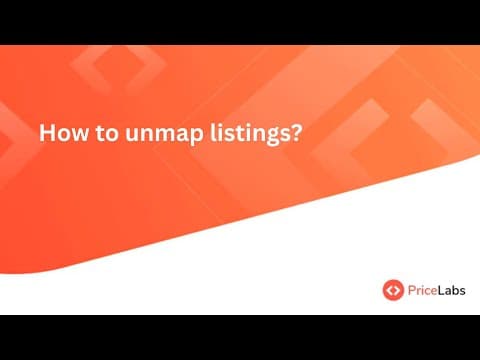 How to unmap listings?