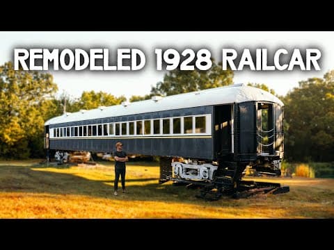 Before & After 100 Year Old Train to Home!