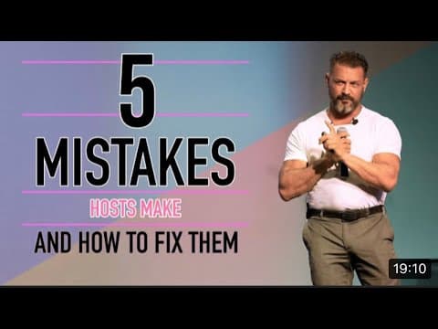 The Five Most Common Mistakes Hosts Are Making