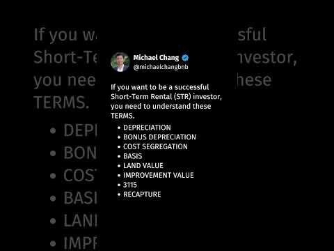 To be a successful Airbnb investor, there are a few key terms you need to know (read the caption)