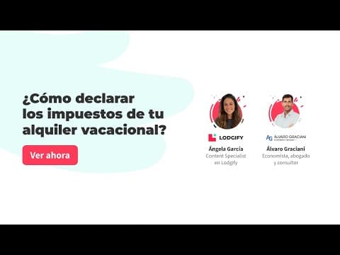 Webinar Lodgify: Cómo declarar los impuestos de tu alquiler vacacional