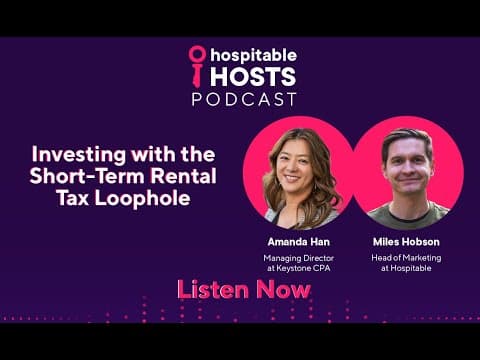 Short-Term Rental Investing with a Tax Loophole with Keystone CPA