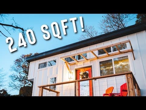 COZY 240 SQFT TINY HOUSE WITH A VIEW! | MINIMALIST LIVING FULL AIRNB TOUR!