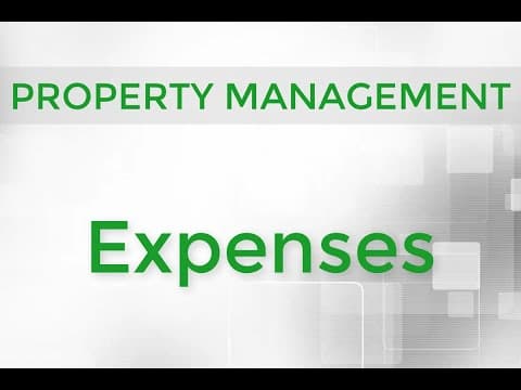 Property Management - Expenses