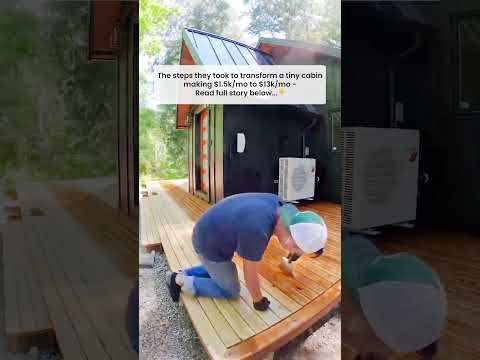 Turning a tiny cabin into the #1 Airbnb in the market #realestate #housenlands #airbnbinvestment