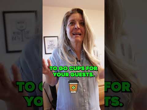 'To Go' Coffee Cups for Your Airbnb Guests!