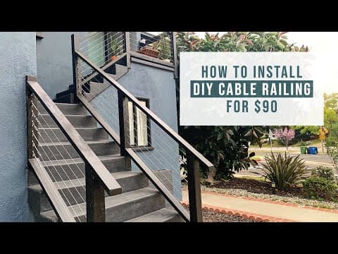 First Look at How to Install DIY Cable Railing | Home Improvement Tutorial