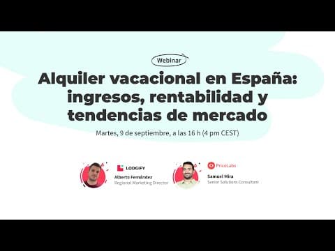 Webinar Lodgify: Tendencias de mercado del alquiler vacacional en España 2025