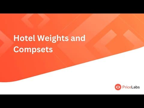 Hotel Weights and Compsets