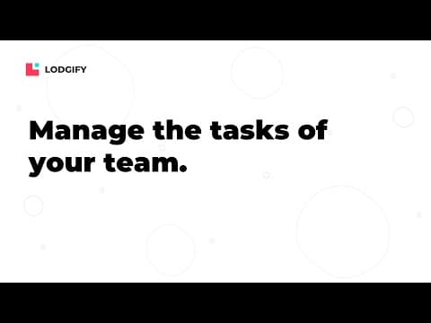 Property Management - Manage the tasks of your team