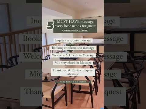 Communication is key to a good guest experience!