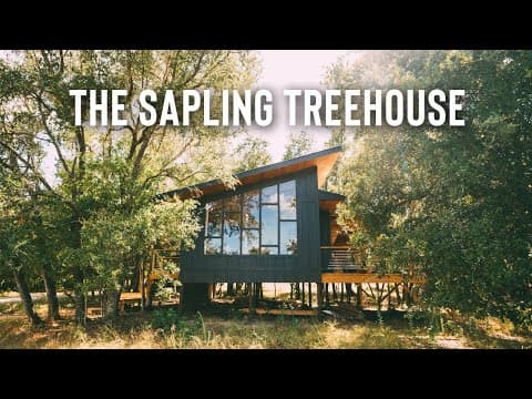 CABIN TREEHOUSE In The Beautiful Hill Country | Airbnb Treehouse Tour of The Sapling