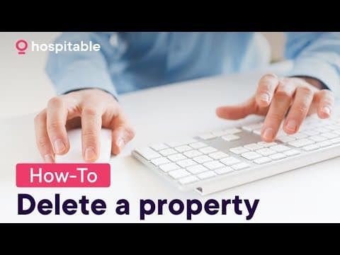 How to remove a property on Hospitable