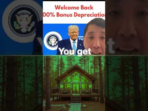 The STR tax loophole is now SUPERCHARGED: ✅ 100% Bonus Depreciation - Write off entire property