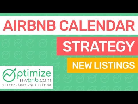 Why You MUST Use My Calendar Strategy For ALL New Airbnb Listings