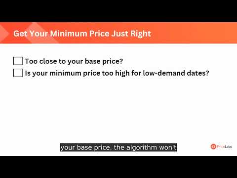 How to set up a minimum price?