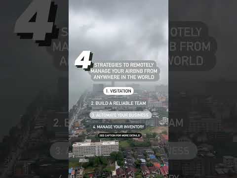 4 Strategies to help you run your Airbnb business from anywhere in the world!  #realestate #airbnb
